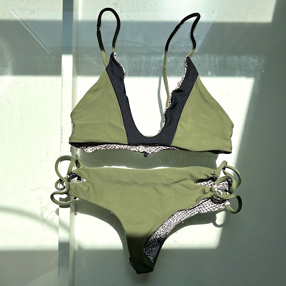 🖤 Acacia Swimwear Bikini Set in Palm Green